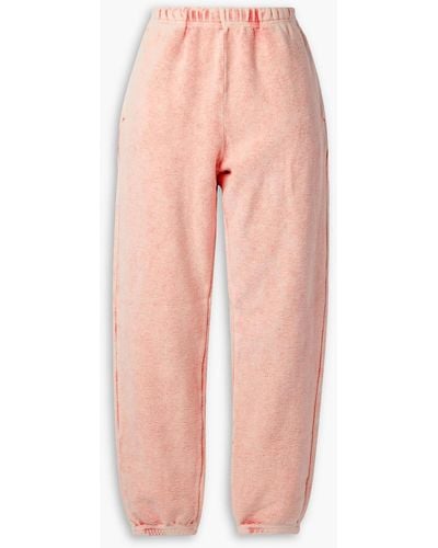 Les Tien Cotton-fleece Track Trousers - Pink