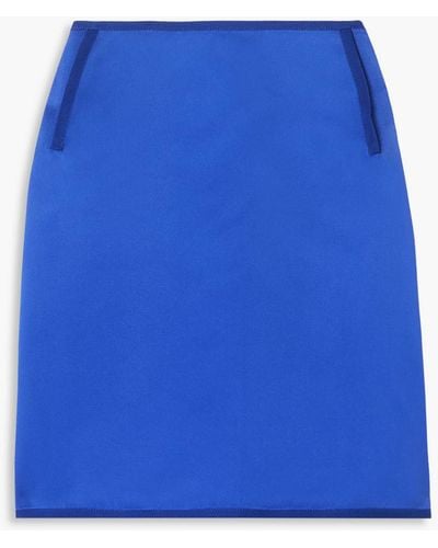 AZ FACTORY Switchwear Duchesse-satin Mini Skirt - Blue
