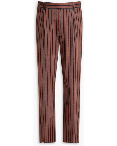 Missoni Tapered Jacquard-knit Cotton-blend Pants - Multicolor
