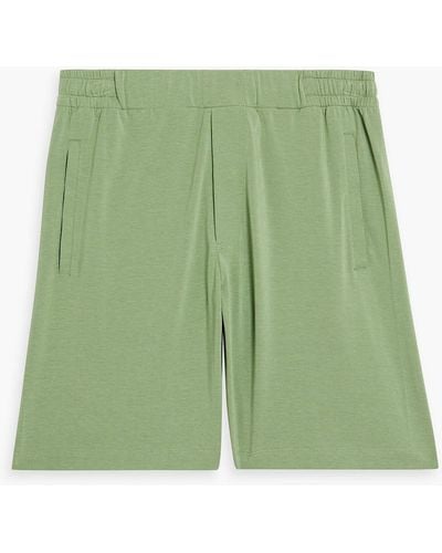 Hamilton and Hare Lyocell-blend Jersey Pajama Shorts - Green