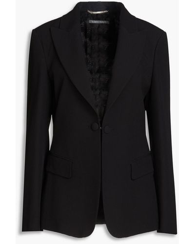 Alberta Ferretti Crepe Blazer - Black