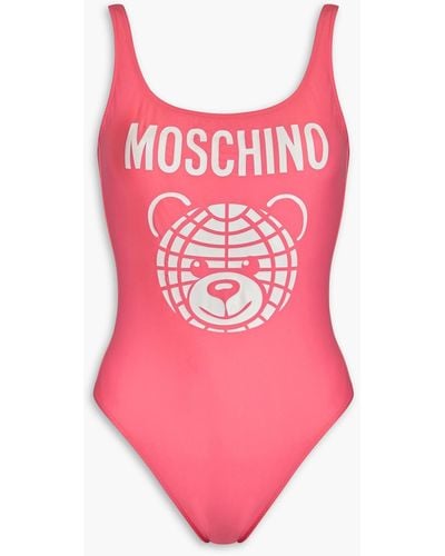 Moschino Printed Swimsuit - Pink