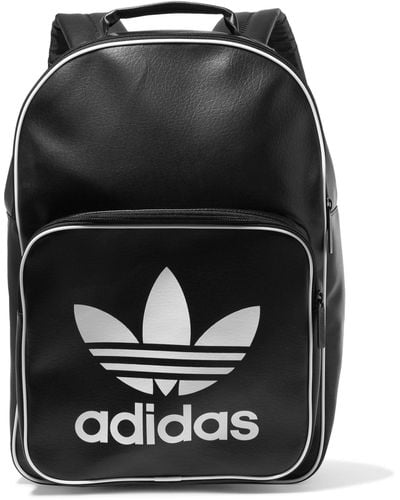 adidas Originals Faux Leather Backpack - Black