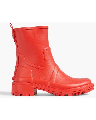 Rag & Bone Shiloh Rubber Rain Boots - Red