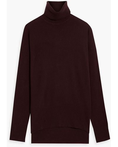 Theory Karena Cashmere Turtleneck Sweater - Red