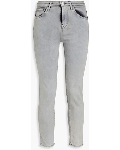 3x1 W2 Cropped Mid-rise Skinny Jeans - Grey