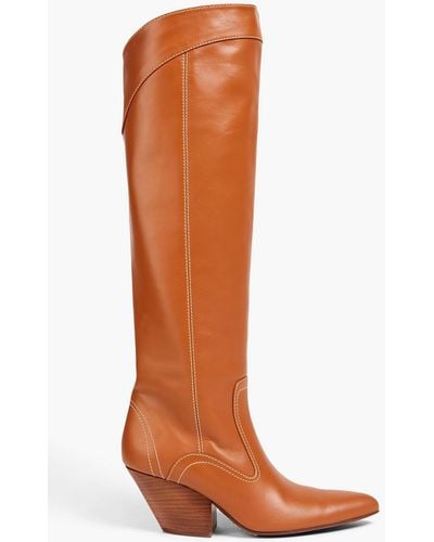 Zimmermann Leather Knee Boots - Brown
