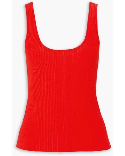 Altuzarra Yanaka Ribbed-knit Tank - Red
