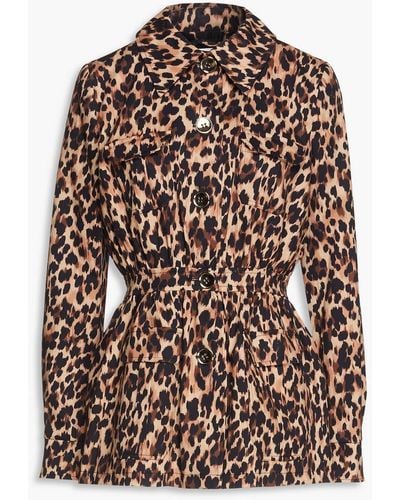 Racil Leopard-print Cotton-blend Jacket - Multicolor