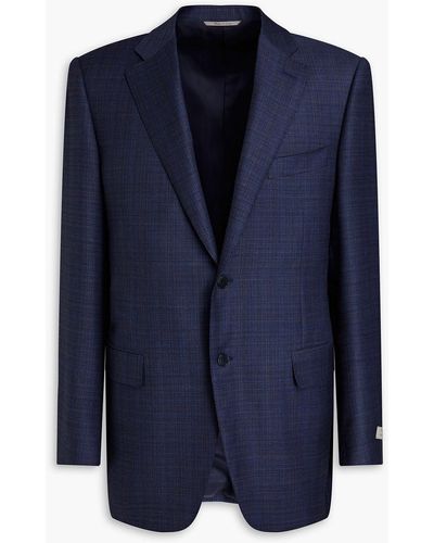 Canali Wool-tweed Blazer - Blue