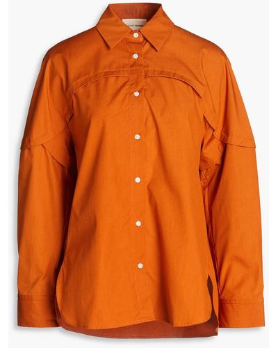 Loulou Studio Alnon Cotton Shirt - Orange
