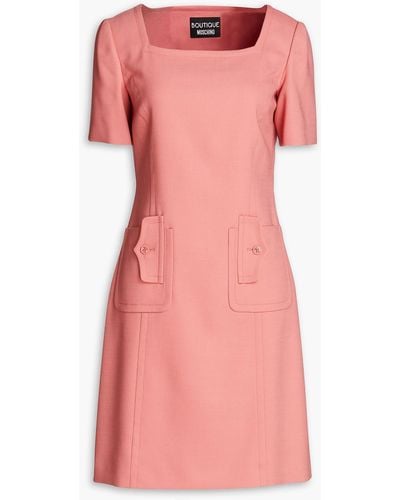 Boutique Moschino Crepe Mini Dress - Pink