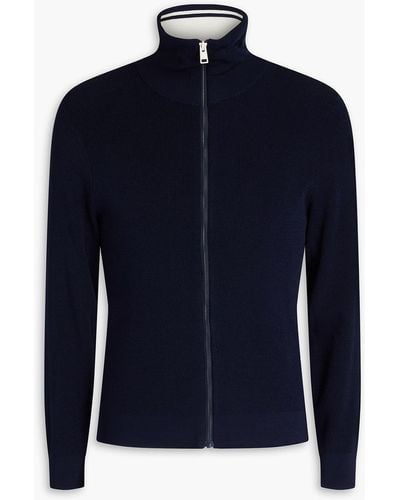 Sandro Knitted Zip-up Cardigan - Blue
