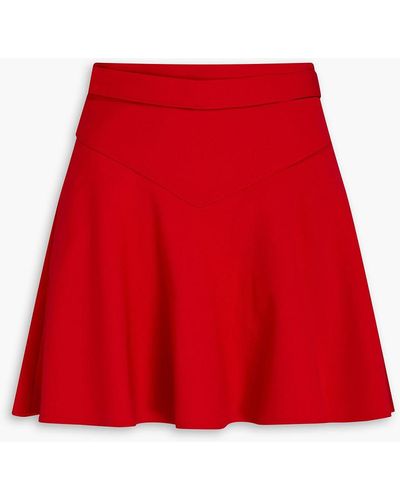 RED Valentino Crepe Mini Skirt - Red