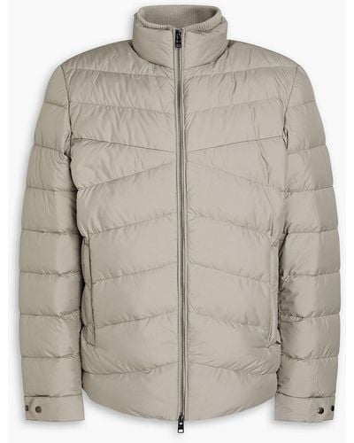 Woolrich Quilted Shell Down Jacket - Grey