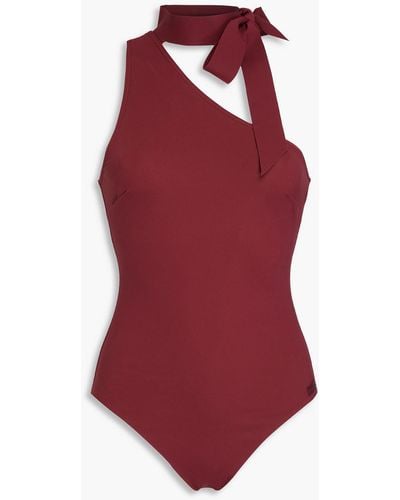 Zimmermann Tie-neck Swimsuit - Red