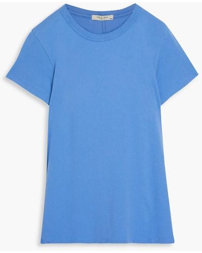 Rag & Bone Cotton-jersey T-shirt - Blue