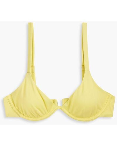 Onia Anna Underwired Bikini Top - Yellow