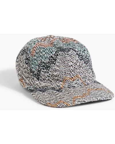 Missoni Crochet-knit Baseball Cap - Gray