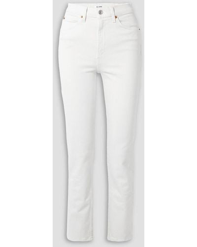 RE/DONE 70s High-rise Straight-leg Jeans - White