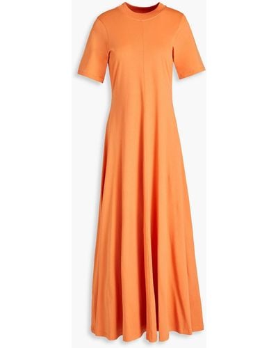 Loulou Studio Sola Pima Cotton-jersey Midi Dress - Orange