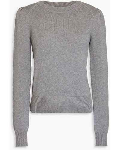 Isabel Marant Kleely Cotton And Wool-blend Sweater - Gray