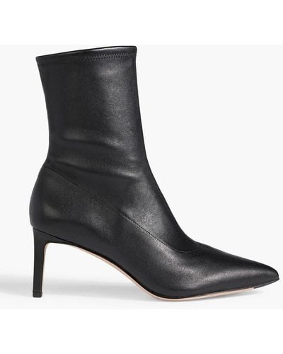 Veronica Beard Lexi Stretch-leather Ankle Boots - Black