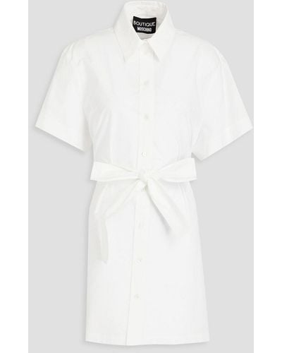 Boutique Moschino Hemd aus stretch-baumwollpopeline - Weiß