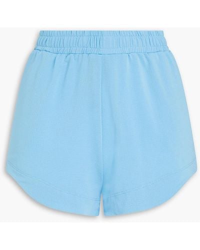 Ganni Shorts aus stretch-jersey - Blau