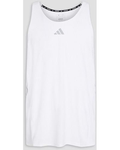 adidas Originals Logo-print Jersey Tank - White