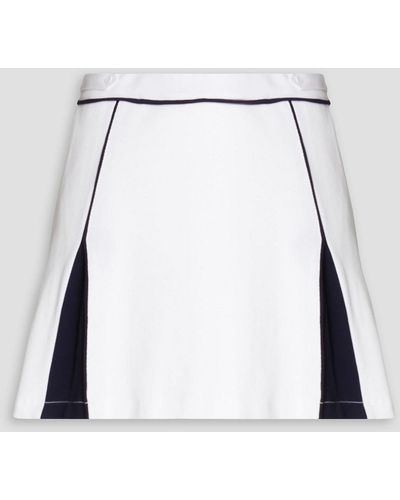 The Upside Courtside Billy Jean Cotton-piqué Tennis Skirt - White