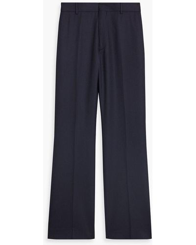 Acne Studios Pinstriped Wool Trousers - Blue