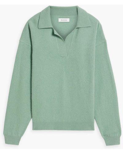 NAADAM Cashmere Polo Sweater - Green