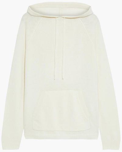 Chinti & Parker Striped Wool And Cashmere-blend Hoodie - Natural