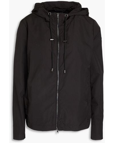 Emporio Armani Shell Hooded Jacket - Black