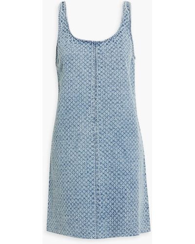 Rag & Bone Kimmy Distressed Denim Mini Dress - Blue