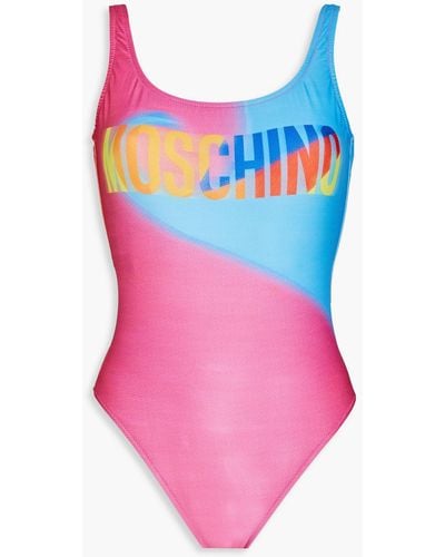 Moschino Printed Swimsuit - Pink