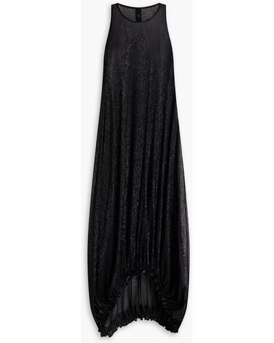 Petar Petrov Metallic Silk-blend Midi Dress - Black
