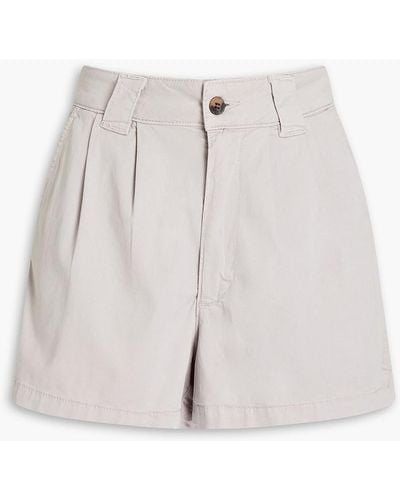 Ba&sh Pleated Lyocell-blend Shorts - Multicolour