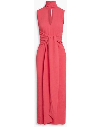 The Line By K Quincy Cloqué Midi Dress - Red