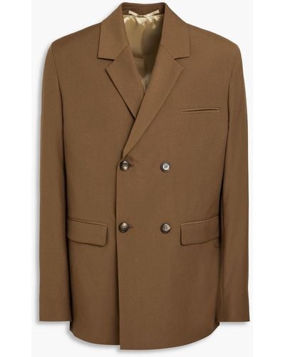 Nanushka Renan Woven Suit Jacket - Brown