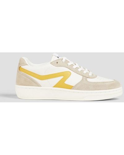 Rag & Bone Retro Court Leather And Suede Trainers - White