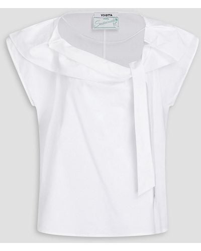 Vivetta Bluse aus popeline aus einer baumwollmischung - Weiß