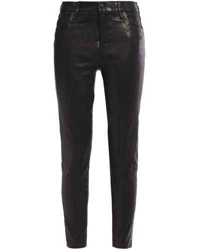 J Brand Stretch-leather Skinny Pants Größe 31 - Black