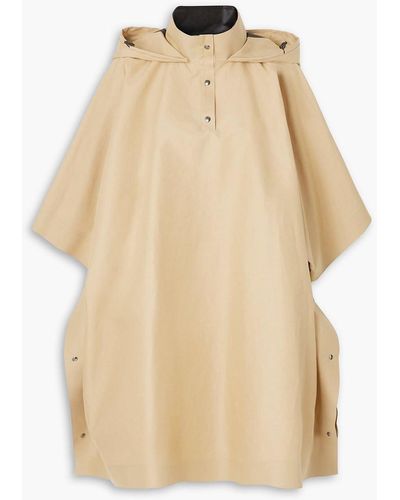 Kassl Oversized Hooded Cotton-blend Canvas Poncho - Natural