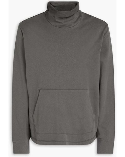 James Perse French Cotton-terry Sweatshirt - Grey