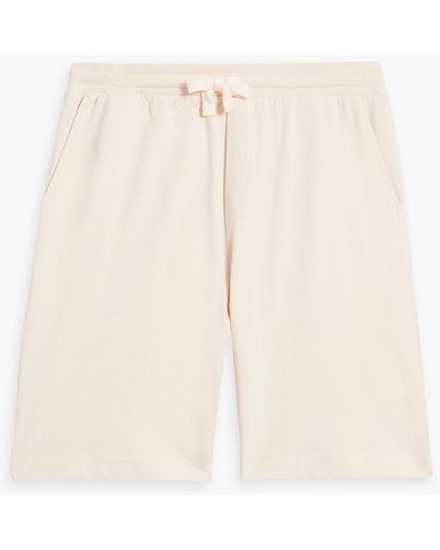 Hamilton and Hare French Cotton-terry Drawstring Shorts - Natural