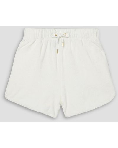 Nili Lotan Avriel Cotton-terry Shorts - White