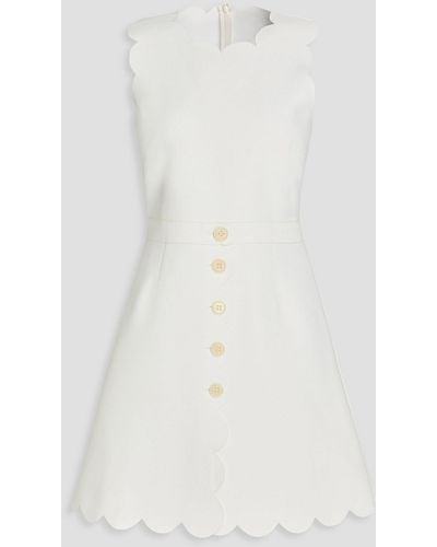 RED Valentino Crepe Mini Dress - White