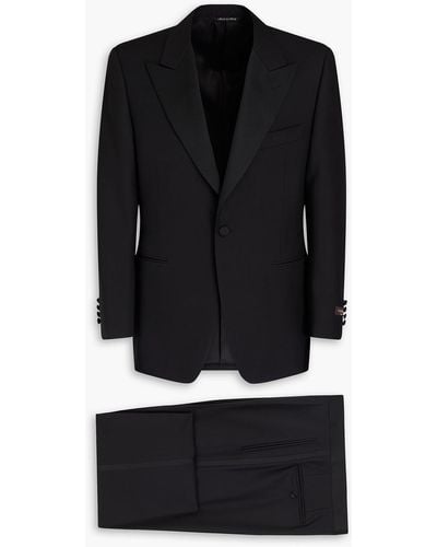 Canali Anzug aus wolle - Schwarz